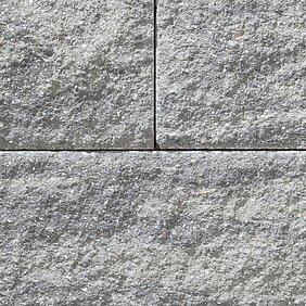 Rinn York Mauer in der Farbe rustica Grau-Anthrazit kann mit Geogitterbewehrung bis zu 5 m hoch bebaut werden.