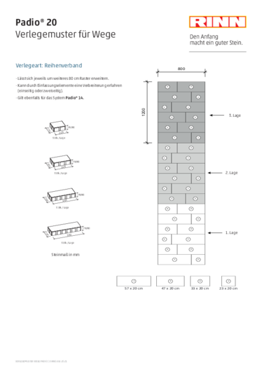 Verlegemuster Wege Padio Pflaster Verlegemuster für Wege mit Padio Pflaster