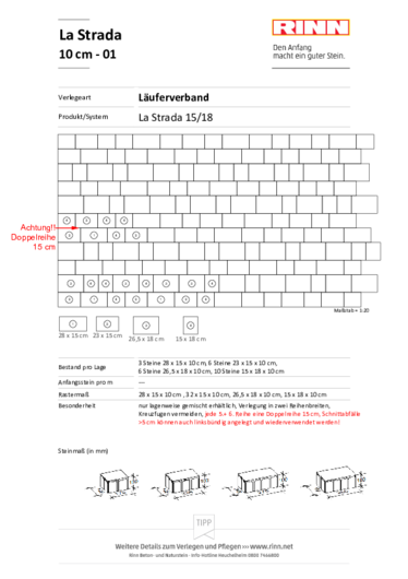 La Strada 10 cm|Reihenverband - 01